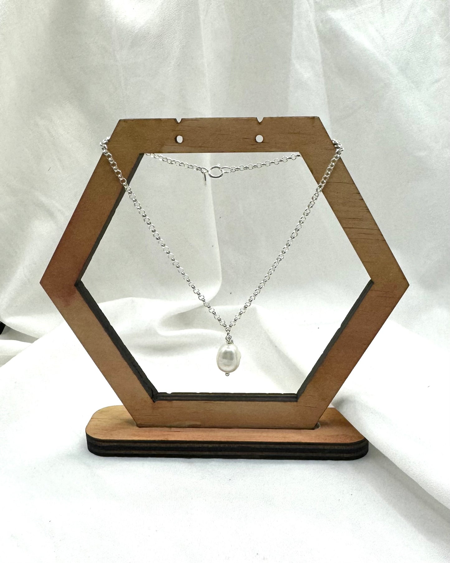 Addy Bracelet - Stirling Silver Pearl Bracelet