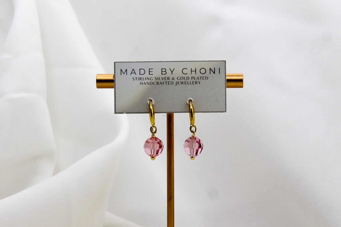 Tara Earrings - Gold Plated Swarovski Crystal Earrings