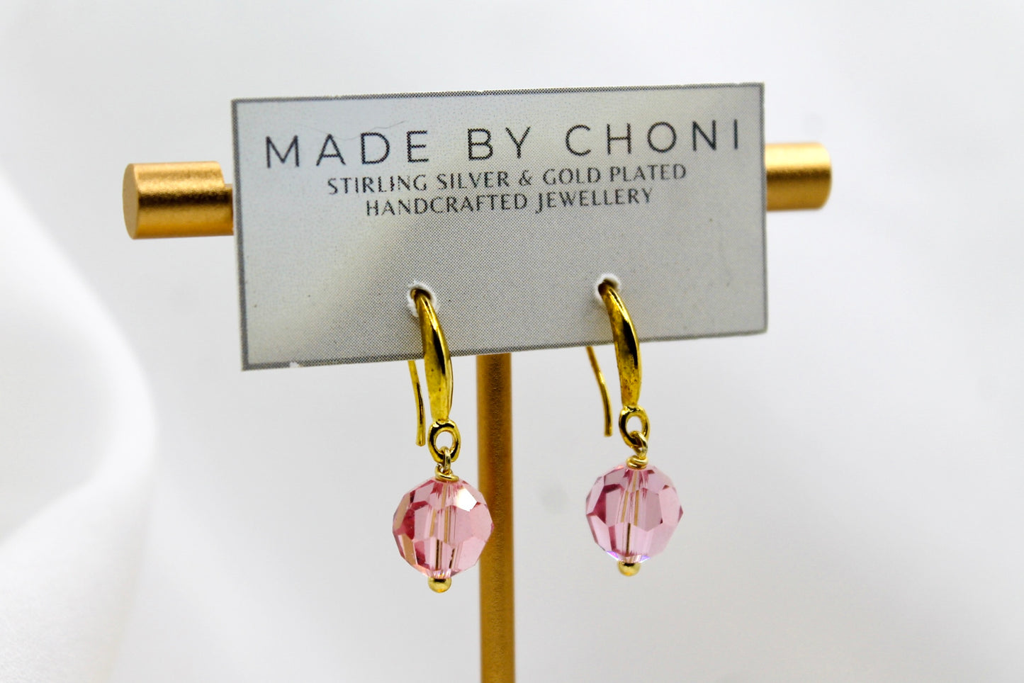 Tara Earrings - Gold Plated Swarovski Crystal Earrings