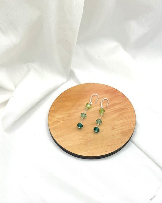 Ever Earrings - Stirling Silver Swarovski Crystal Dangles