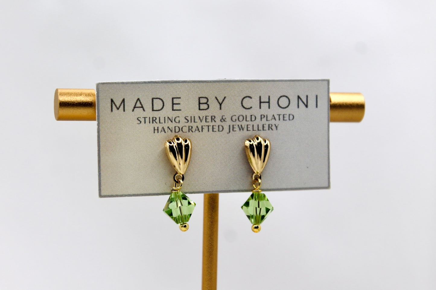 Bea Earrings - Gold Plated Swarovski Crystal Earrings