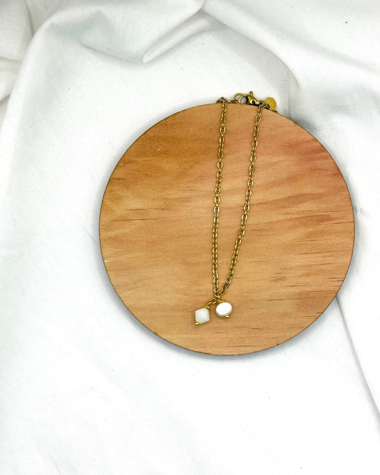 Jewels Bracelet - Gold Plated Pearl & Swarovski Crystal Bracelet