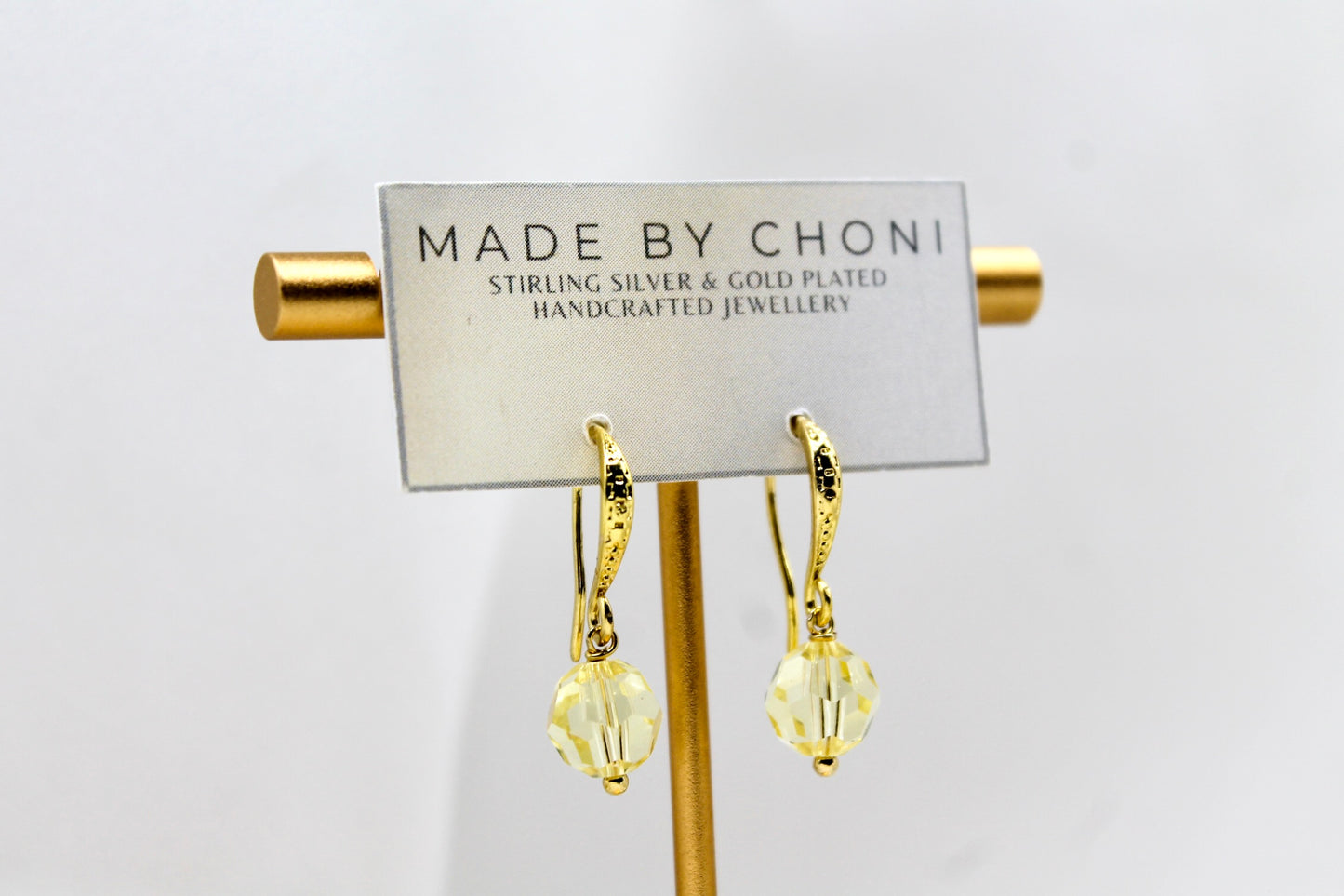 Callie Earrings - Gold Plated Swarovski Crystal Earrings